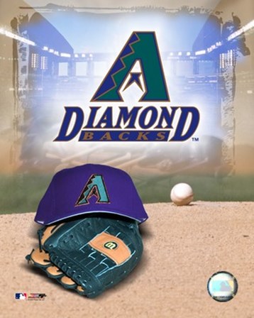 Arizona Diamondbacks - &#39;05 Logo / Cap and Glove art print