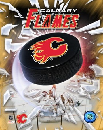 Calgary Flames 2005 - Logo / Puck art print