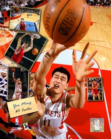 Yao Ming - 2005 Scrapbook art print