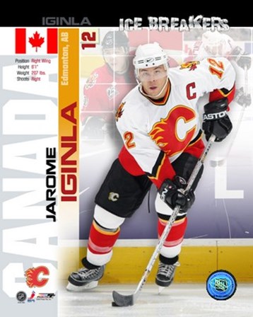 &#39;05 / &#39;06 Jarome Iginla - Ice Breakers Composite art print