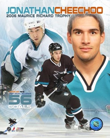 Jonathan Cheechoo - &#39;06 Mourice Richard Trophy / Portrait Plus art print