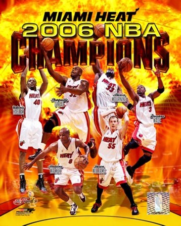 2006 - Heat NBA Champions Composite art print