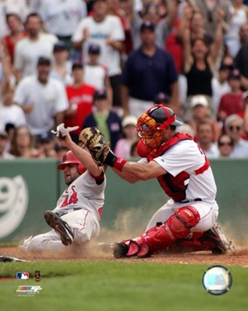 Jason Varitek - 2006 Play At The Plate art print