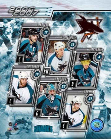 2006 - Sharks Team Composite art print