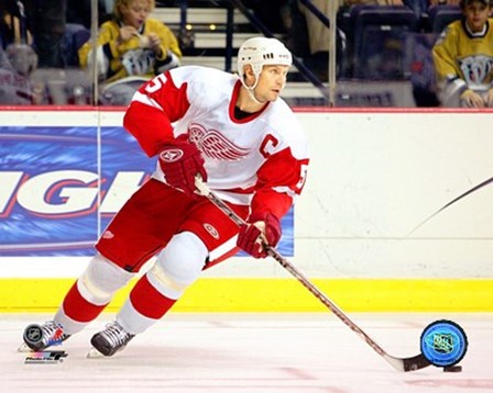 Nicklas Lidstrom - &#39;06 / &#39;07 Away Action art print