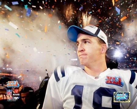 Peyton Manning SuperBowl XLI Fireworks (#23) art print