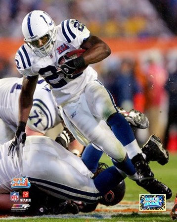 Joseph Addai Super Bowl XLI Action (#14) art print