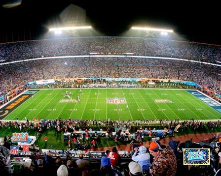 Dolphin Stadium Super Bowl XLI (#2) art print