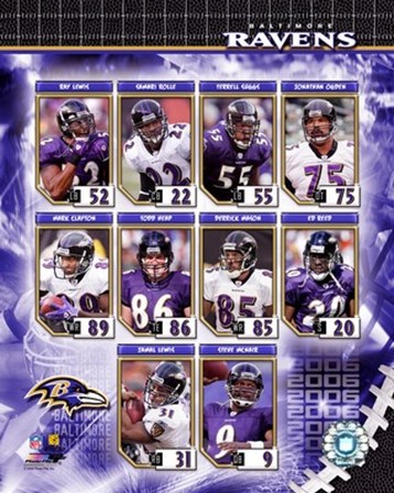 2006 - Ravens Team Composite art print