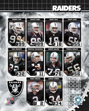 2006 - Raiders Team Composite art print