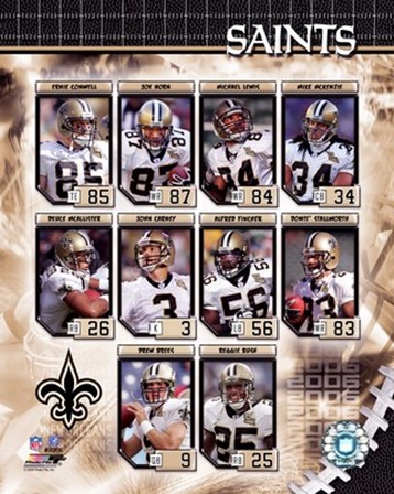 2006 - Saints Team Composite art print