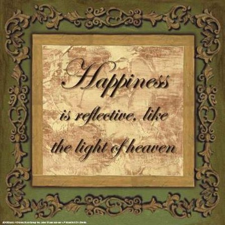 Wtlb, SagegoldHappiness by Debbie DeWitt art print