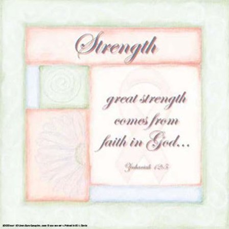 Wtlb, Breast CancerStrength by Debbie DeWitt art print