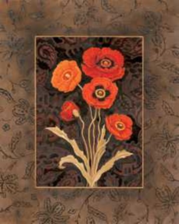 Damask Poppies by Paul Brent art print