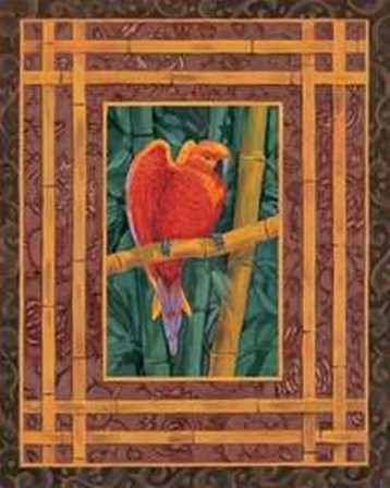 Mandarine Lovebird by Paul Brent art print