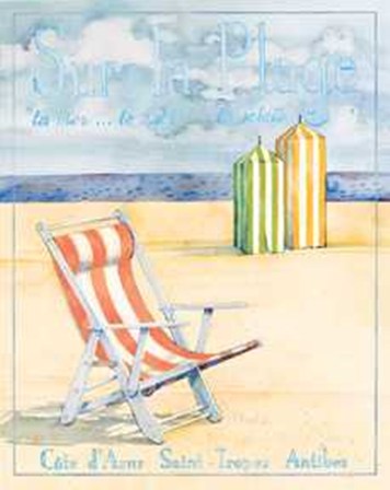 Sur La Plage by Paul Brent art print