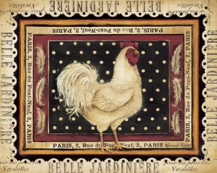 Jaunty Plumerie I - Mini by Kimberly Poloson art print