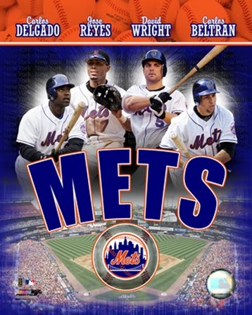 2007 - Mets Big 4 Hitters art print