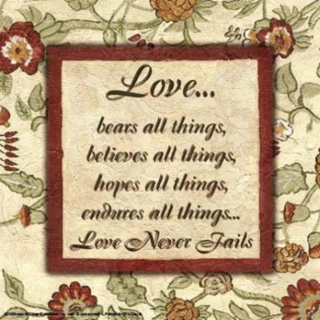 Wtlb, Eduardian FloralLove Bears All by Debbie DeWitt art print