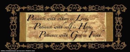 Wtlb, Traditional Black - Patience W Ot by Debbie DeWitt art print