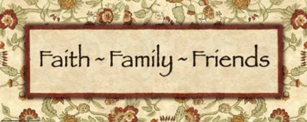 Wtlb, Eduardian FloralFaith Family Frie by Debbie DeWitt art print