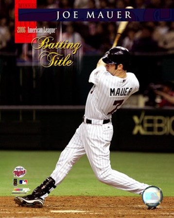 Joe Mauer - 2006 A.L. Batting Title art print