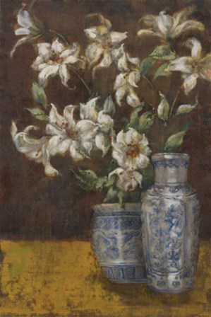 Delft Lilies by Jill O&#39;Flannery art print