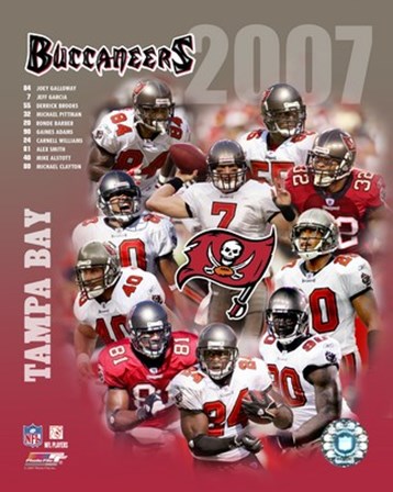 2007 - Buccaneers Team Composite art print