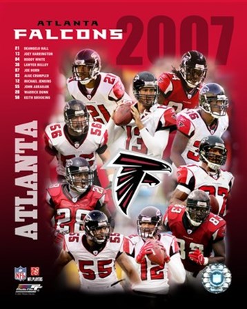2007 - Falcons Team Composite art print