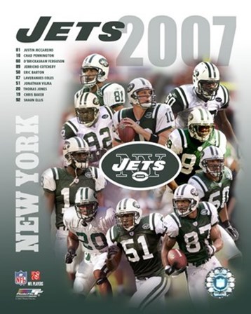 2007 - Jets Team Composite art print