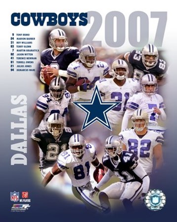 2007 - Cowboys Team Composite art print