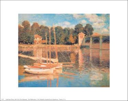 Il Pont d'Argenteuil by Claude Monet art print
