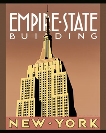 Empire State Building by Barbara Anne James art print