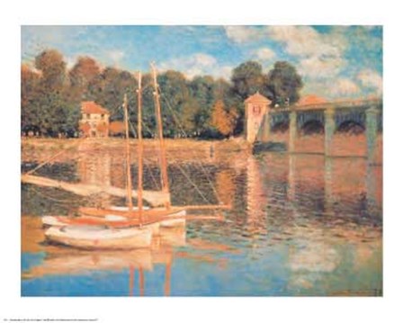 Il Pont d&#39;Argenteuil by Claude Monet art print
