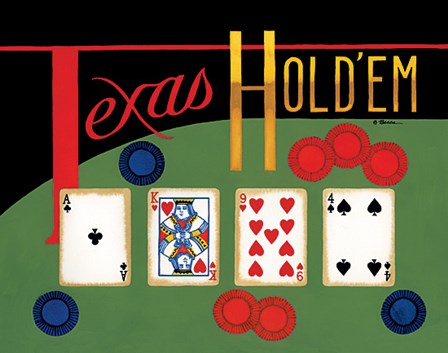 Texas Hold &#39;Em by Becca Barton art print