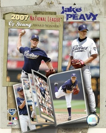 Jake Peavy - 2007 NL CY Winner  / Portrait Plus art print