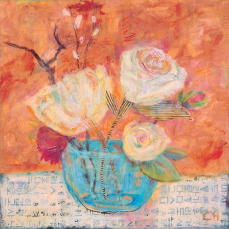 Blue Vase by Carolyn Holman art print