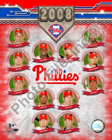Philadelphia Phillies - 2008 Team Composite art print
