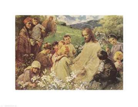Christ and the Little Children by Philip Gendreau art print