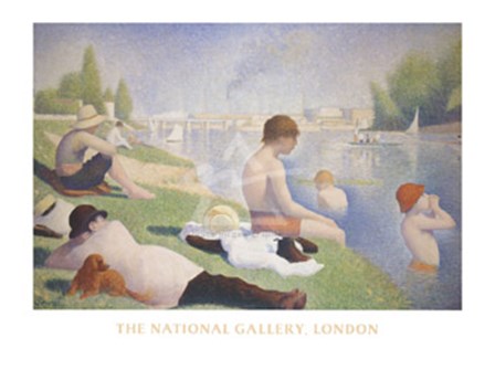 Bathers at Asnieres by Georges Seurat art print