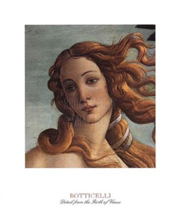 Detail: The Birth of Venus by Sandro Botticelli art print