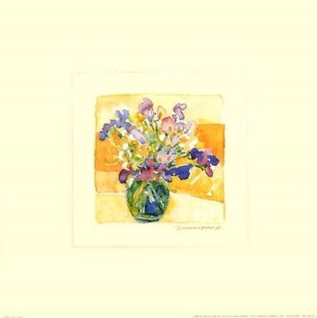 Iris in Crystal by Dawna Barton art print