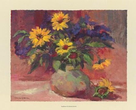 Sunflowers by Dawna Barton art print