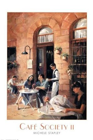 Cafe Society II by Michele Stapley art print