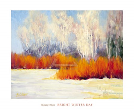 Bright Winter Day by Bunny Oliver art print
