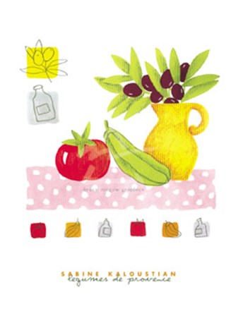 Legumes de Provence by Sabine Kaloustian art print