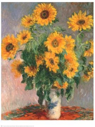 Sunflowers by Claude Monet art print