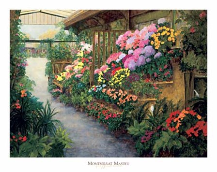 Spring Flower Market by Montserrat Masdeu art print