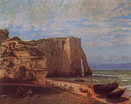 Cliffs At Etretat After a Storm by Gustave Courbet art print