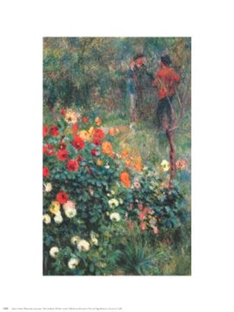 Garden In Rue Cortot by Pierre-Auguste Renoir art print